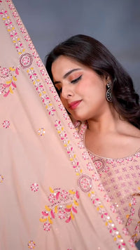 ADIDAS | FESTIVAL SPECIAL DESIGNER HEAVY EMBROIDERY SEQUENCE WORK TOP PENT WITH DUPATTA SET