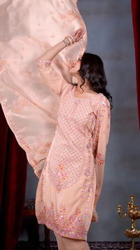 ADIDAS | FESTIVAL SPECIAL DESIGNER HEAVY EMBROIDERY SEQUENCE WORK TOP PENT WITH DUPATTA SET