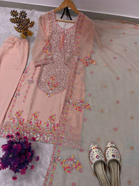 ADIDAS | FESTIVAL SPECIAL DESIGNER HEAVY EMBROIDERY SEQUENCE WORK TOP PENT WITH DUPATTA SET