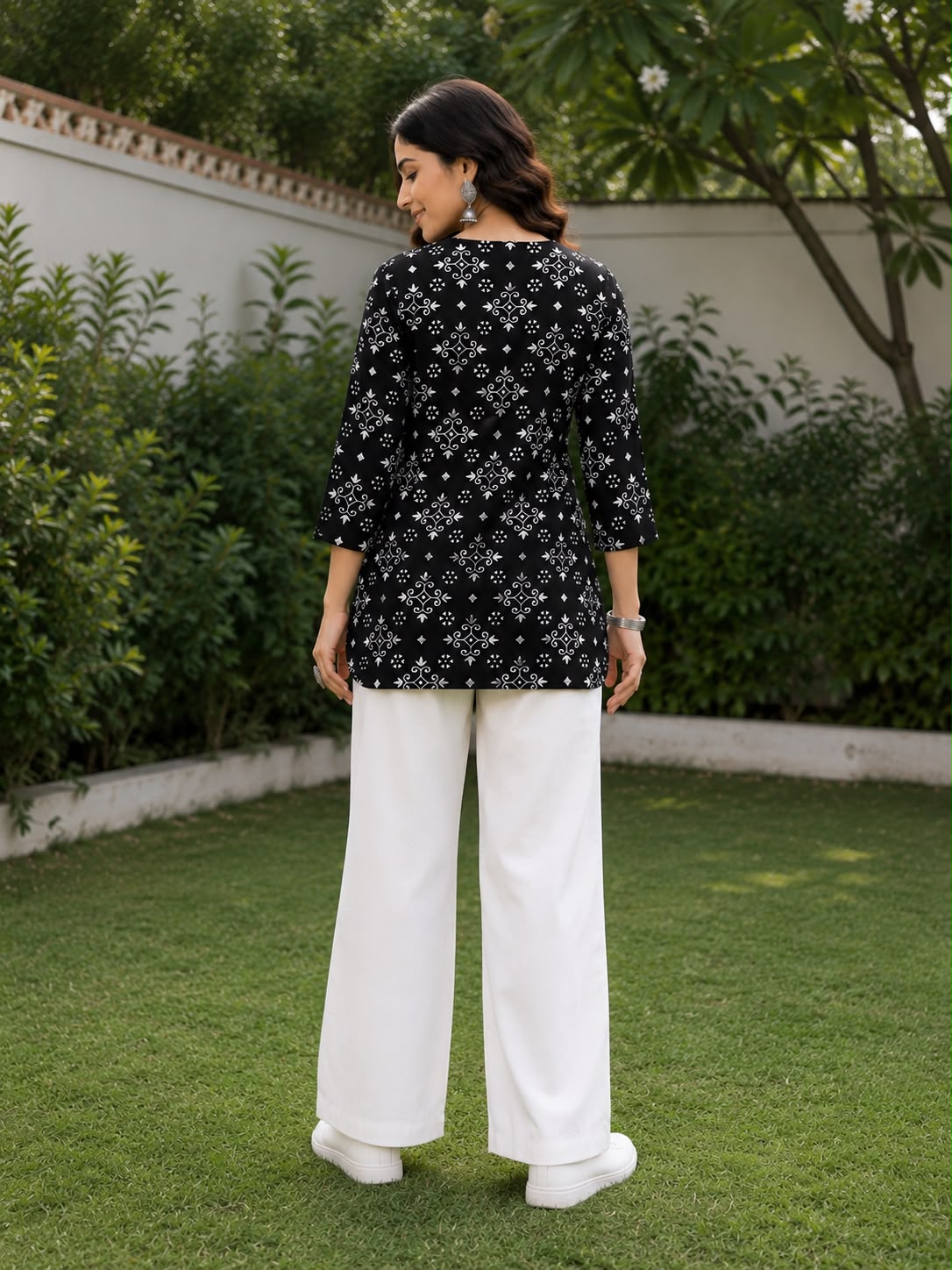 Women's Rayon Slub Digital Print Co-ord Set with Palazzo