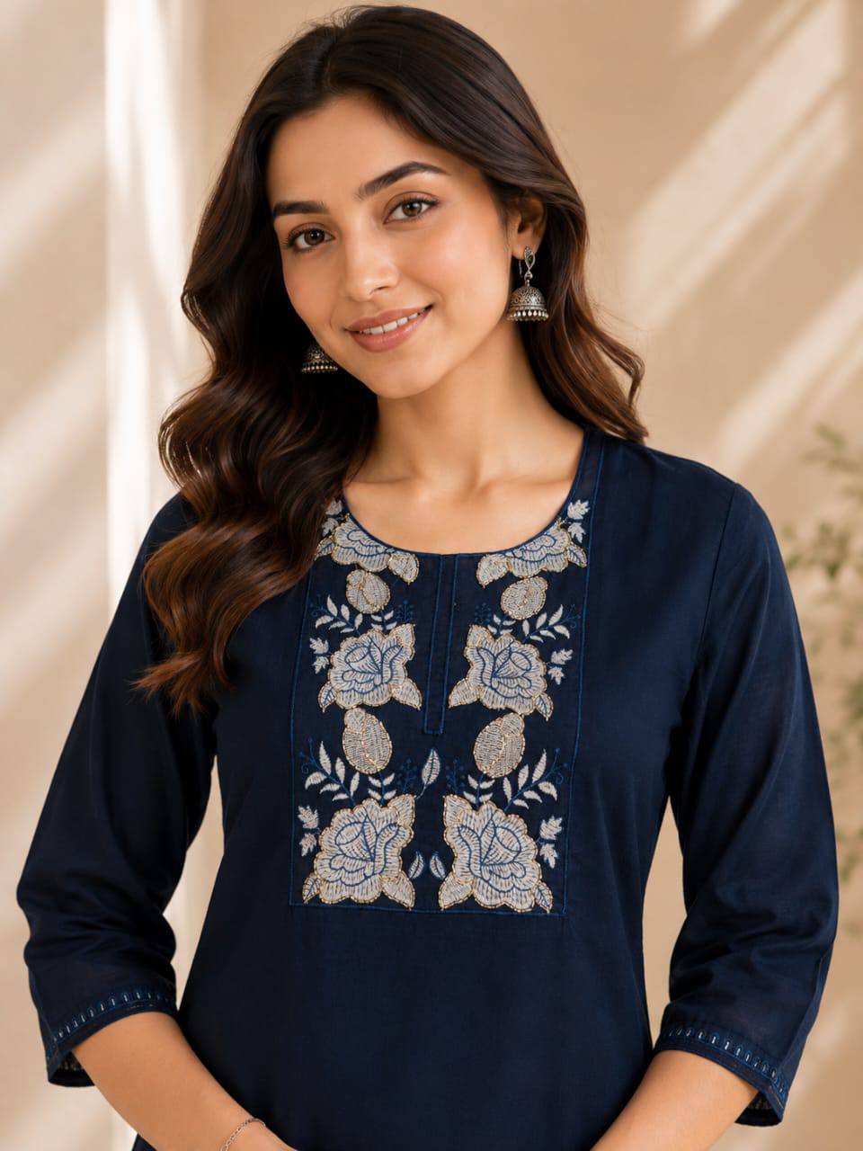 Apolyte Women's Premium 60x60 Cotton Kurta Palazzo Set | Daily, Office & Casual Wear