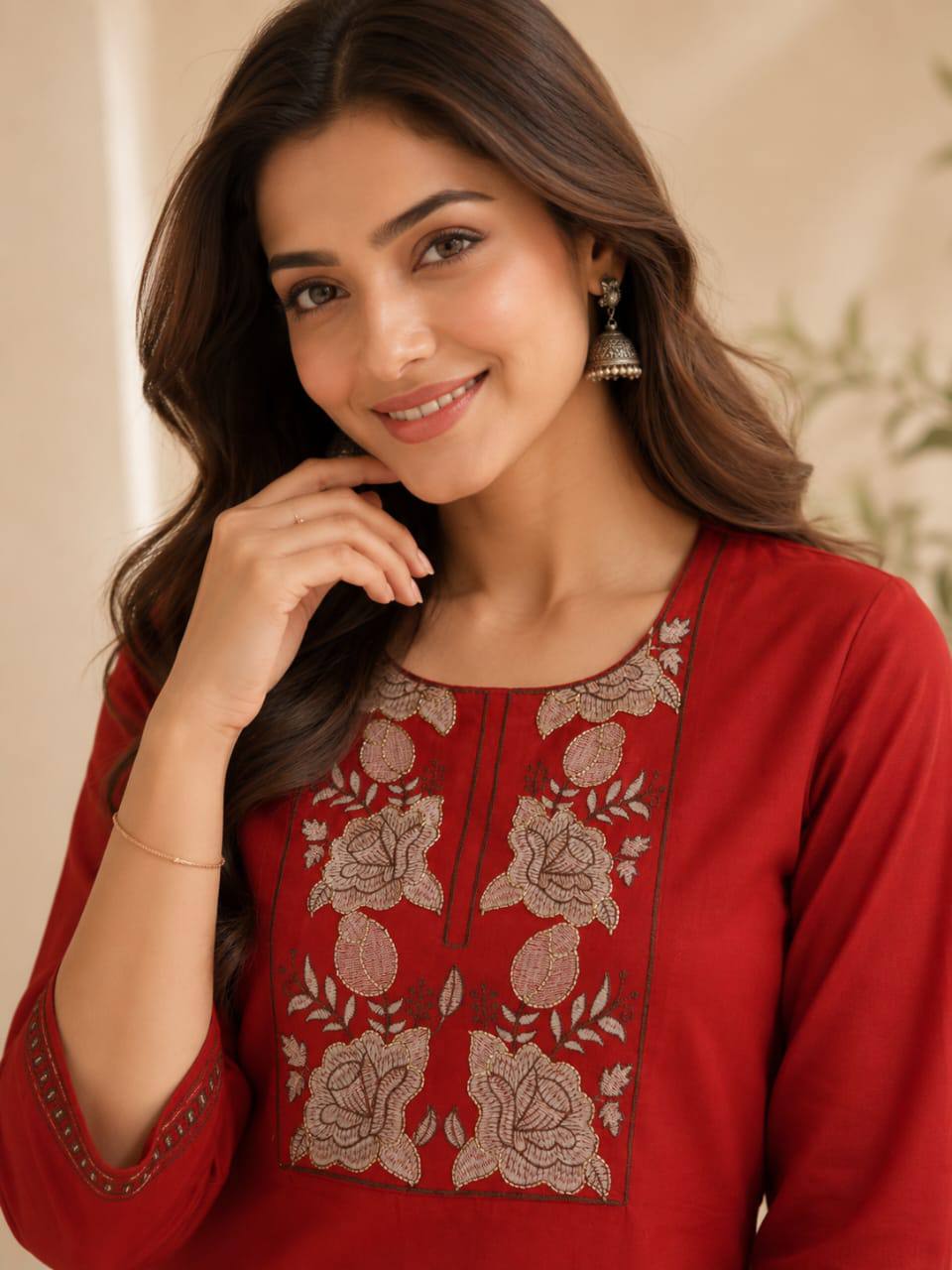 Apolyte Women's Premium 60x60 Cotton Kurta Palazzo Set | Daily, Office & Casual Wear