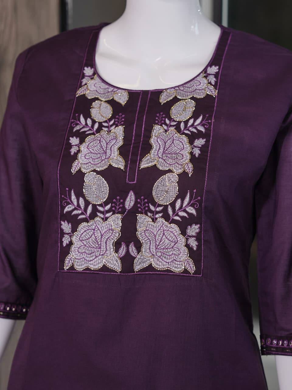 Apolyte Women's Premium 60x60 Cotton Kurta Palazzo Set | Daily, Office & Casual Wear