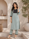 related-Apolyte Women's Premium Slub Cotton Kurta Palazzo Set | Daily, Office & Casual Wear