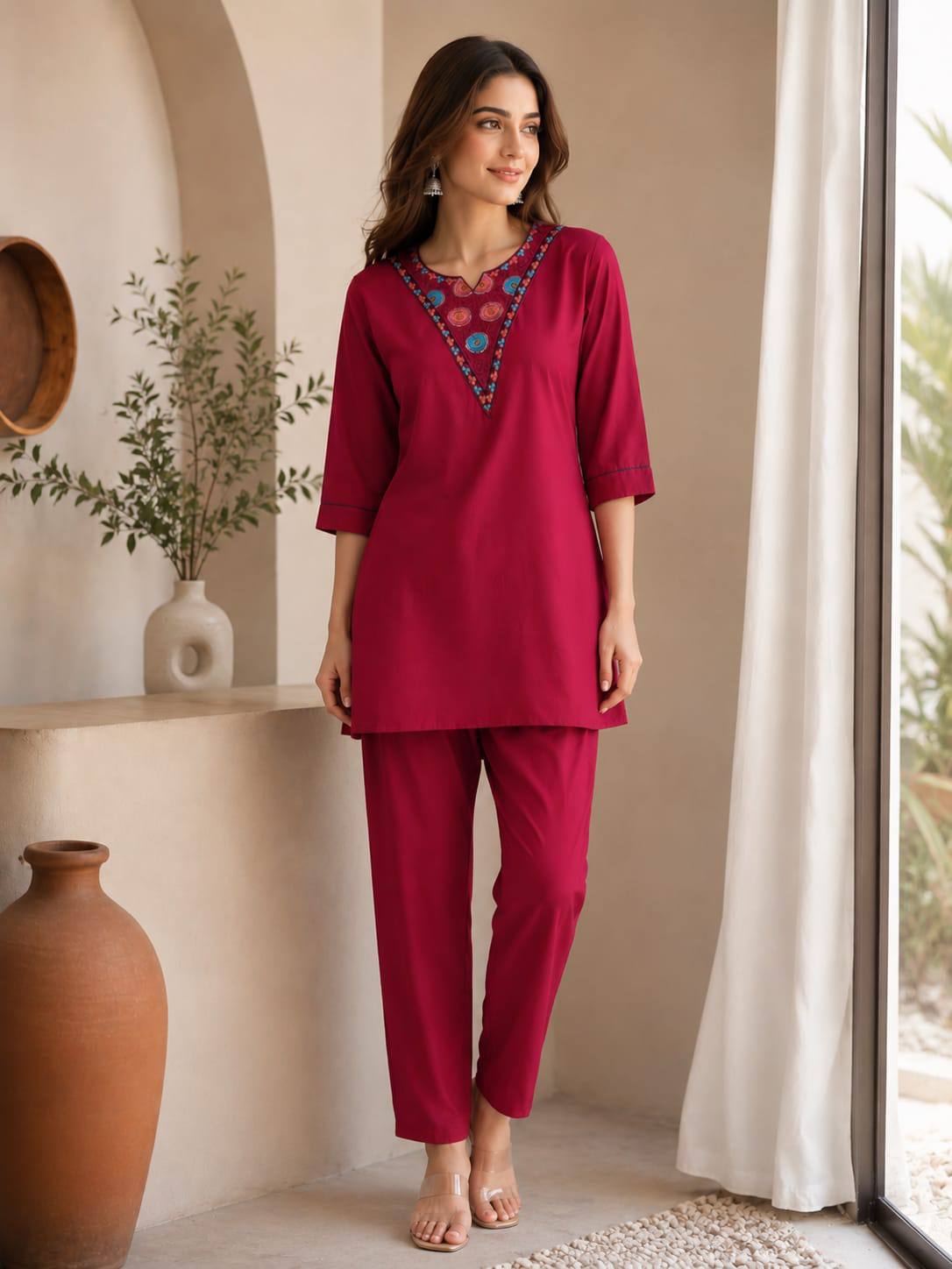 Apolyte Women's Premium Rayon Kurta Palazzo Set | Casual, Office & Daily Wear